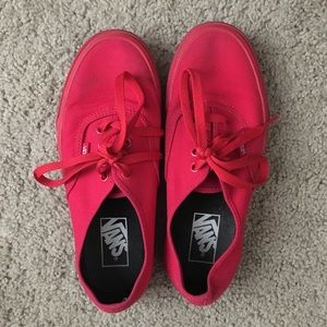 Red Vans (Size 7)